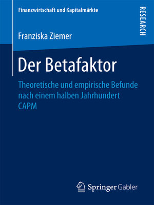 cover image of Der Betafaktor